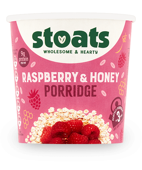 Raspberry & Honey Porridge Pot 60g x 16
